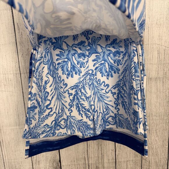 Lilly Pulitzer Women's Size 00 Aqua Longue Engineered Sammi Romper NWT - Picture 2 of 8